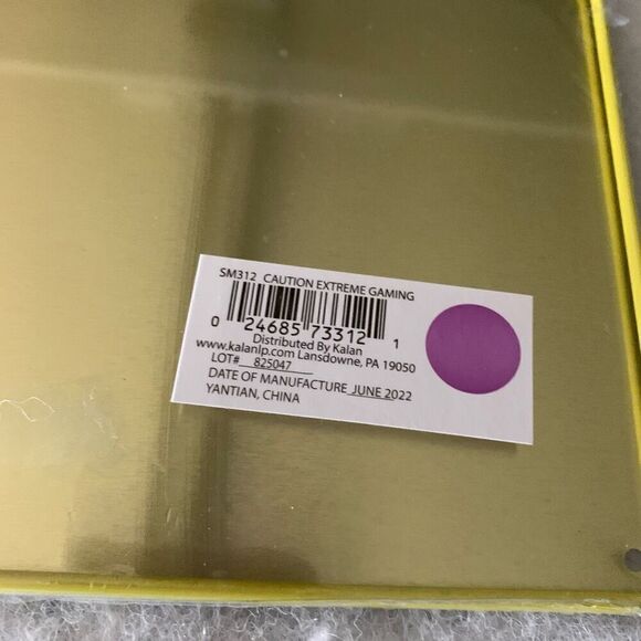 Caution Extreme Gaming Inside 11.5 x 8 1/4 Metal Sign *New* - Picture 4 of 4